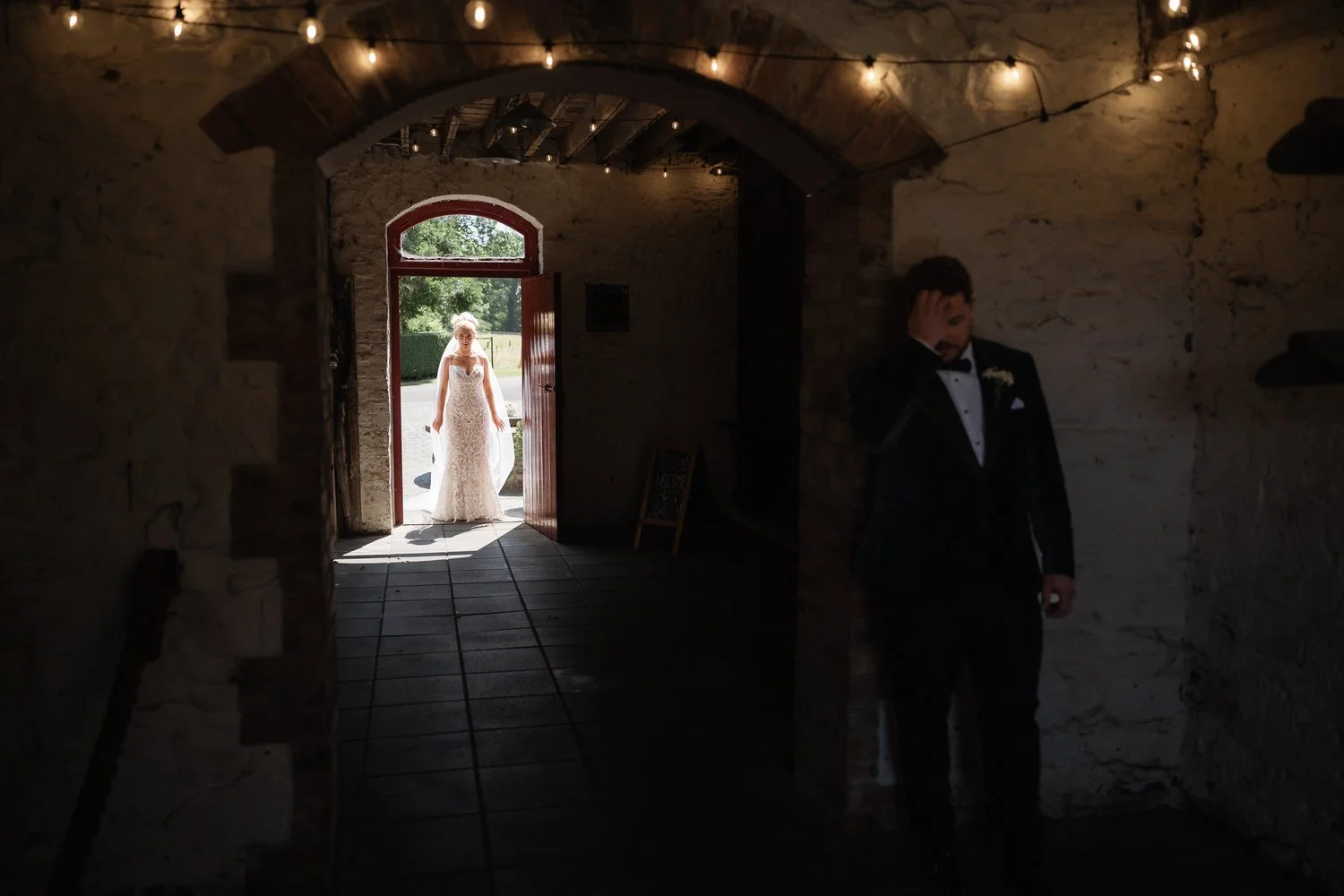 Humanist wedding ceremony in walled garden at Larchfield Estate 11