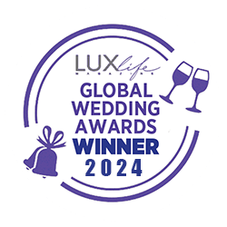 LUXlife Global Wedding Awards badge 2024