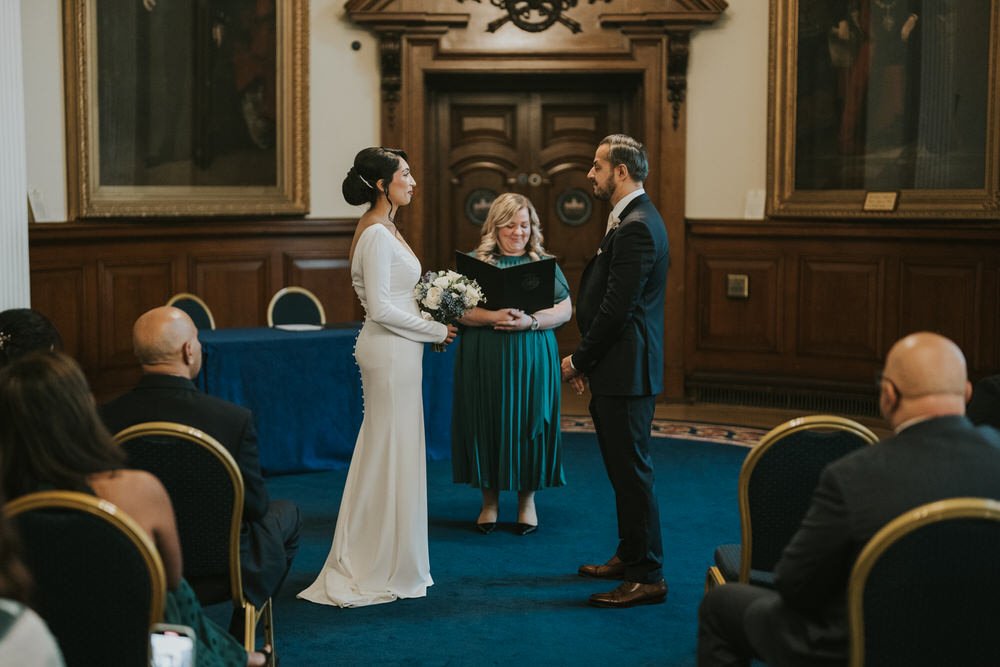 Wedding ceremony at Belfast City Hall