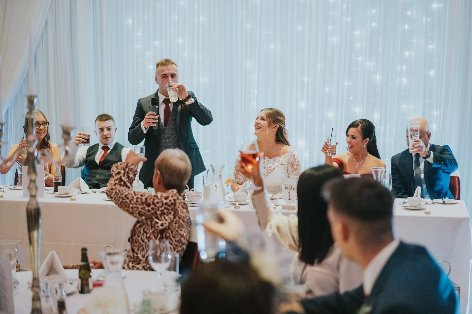 Wedding speeches at Stormont Hotel Belfast