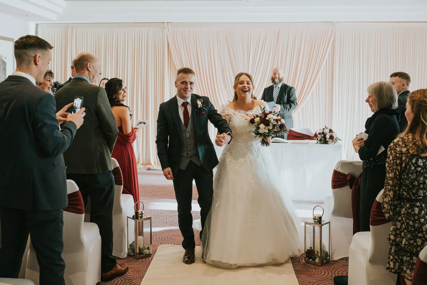 Wedding aisle at Stormont Hotel Belfast