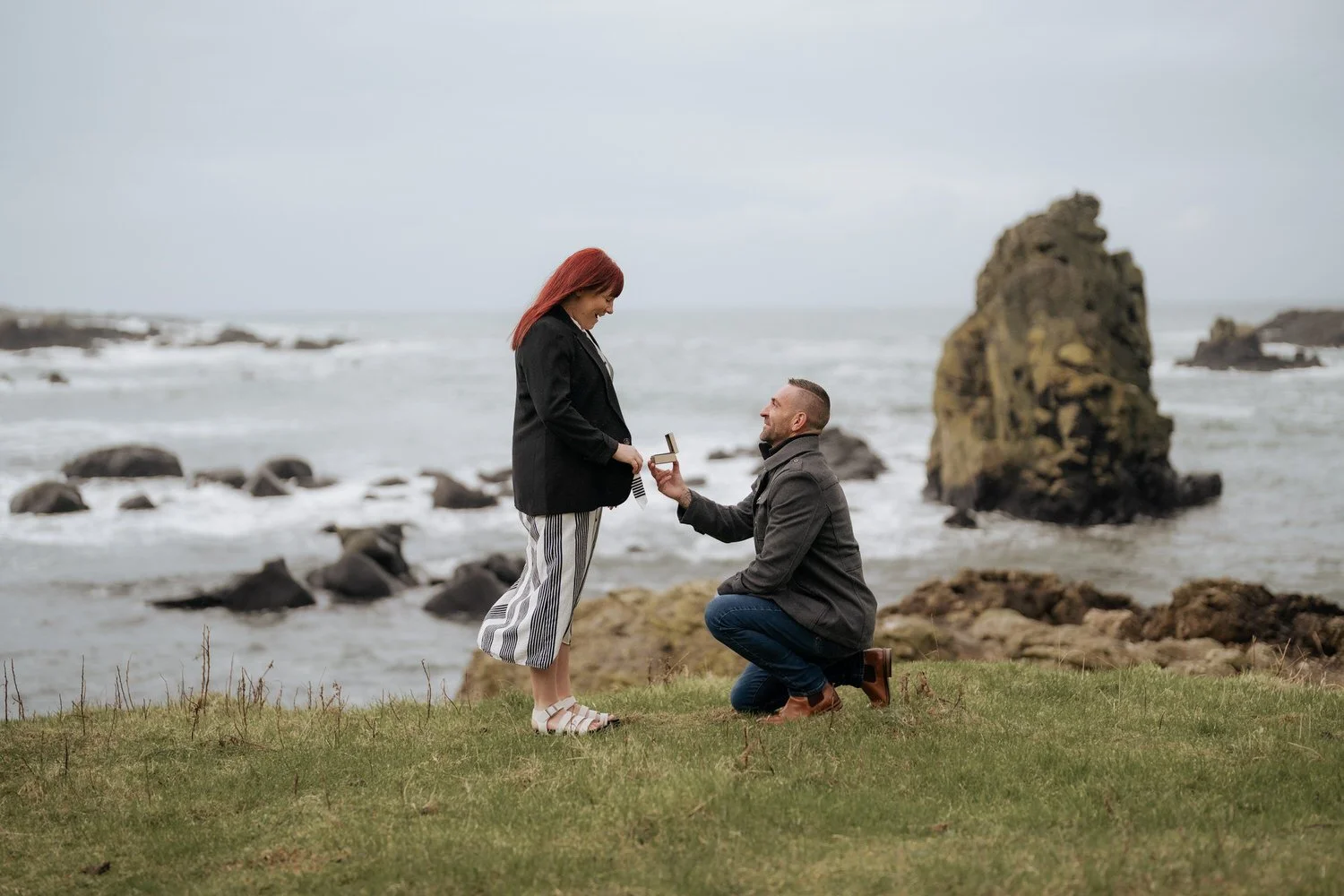 Wedding Proposal at Ballintoy Harbour 03
