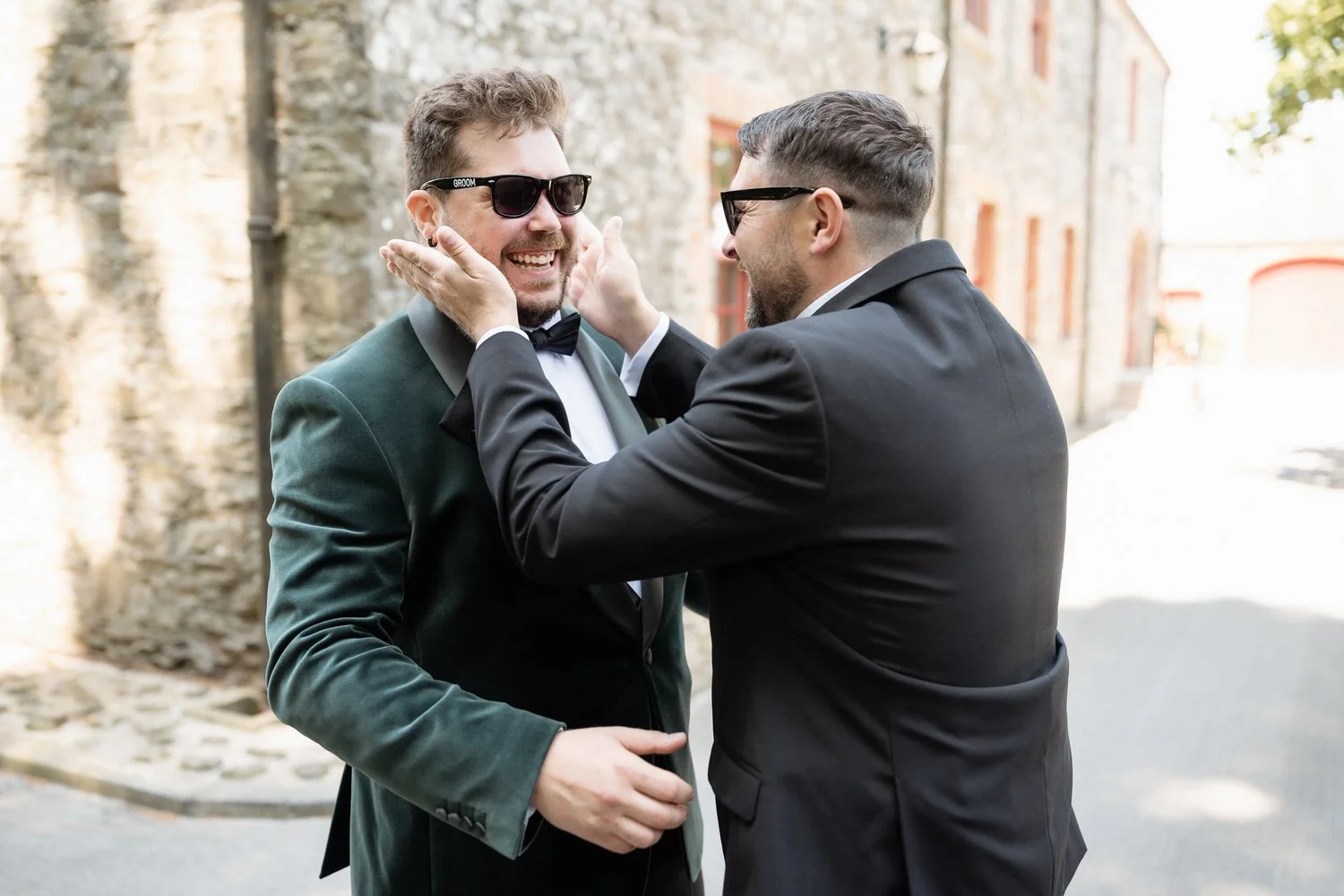 Humanist wedding ceremony in walled garden at Larchfield Estate 07