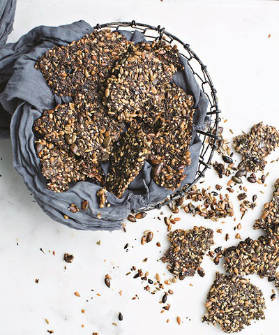 Picture: Domini Kemp's Cracking Crackers from The Ketogenic Kitchen. Photo by Jo Murphy ( joanne-murphy.com )