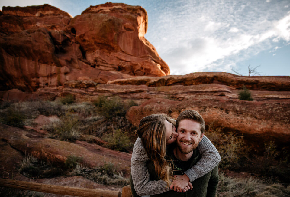 Red Rocks engagement photos