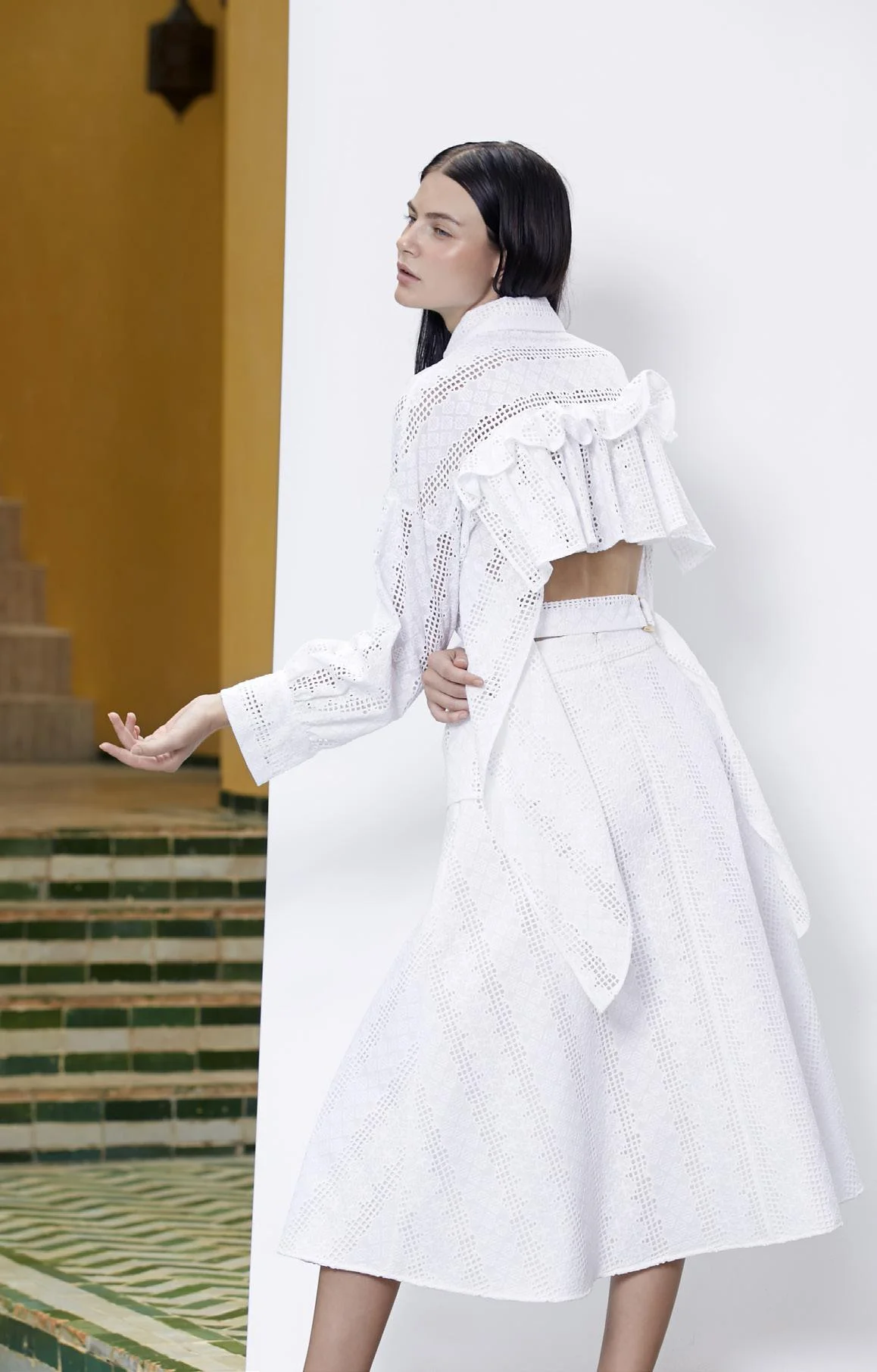Kittima Eyelet White Cotton