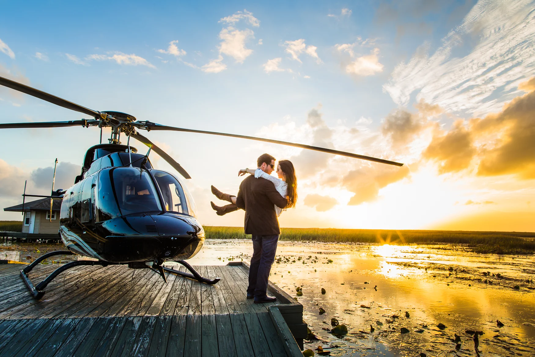 Alisa + Darren Aviation Engagement