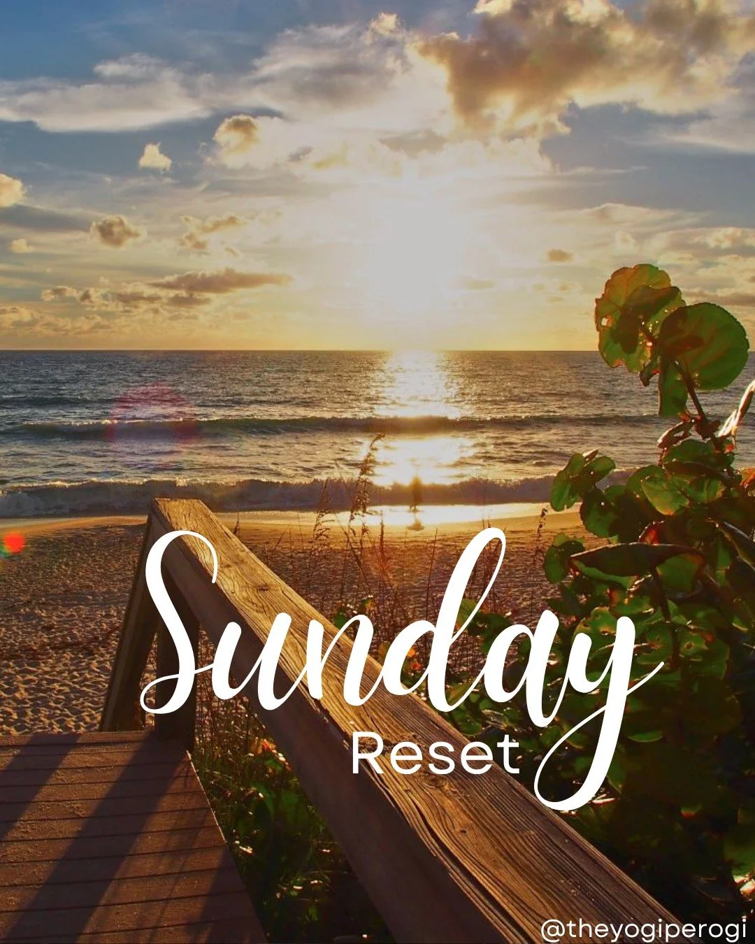 Let this be a gentle reminder to reset today in whichever ways are calling to you. The week ahead begins with how you spend today. 🙂🙏

Move your body
Clean your space
Spend time with people you love
Get outside
Plan your week 
Read a book
Take a te