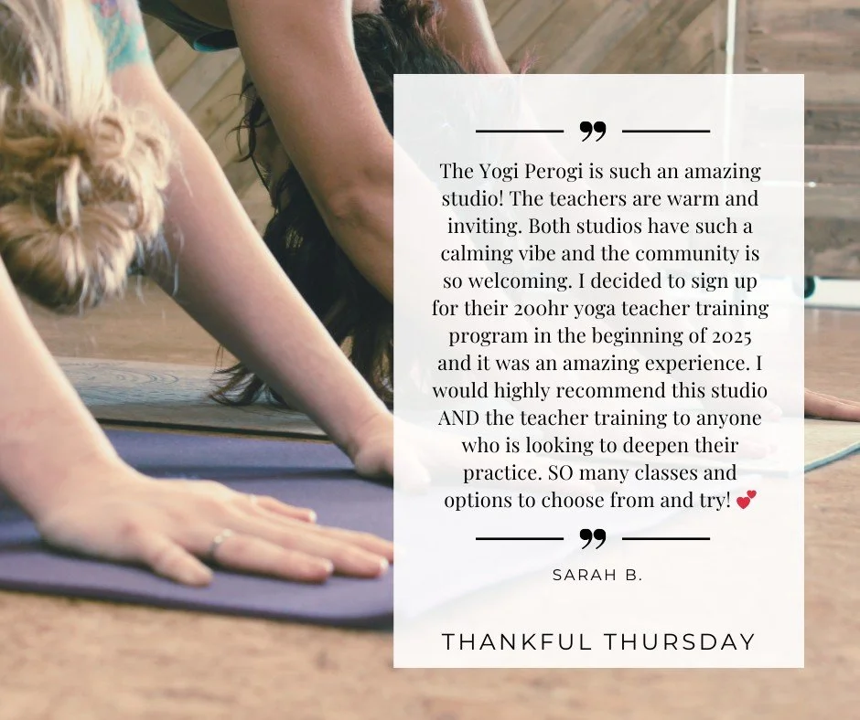 Feeling extra grateful this Thankful Thursday for the students who become teachers, leaders, and bright lights in our community. Thank you, Sarah, for this sweet review of your experience at our studio. We're so lucky to have you with us. 💛

Our nex