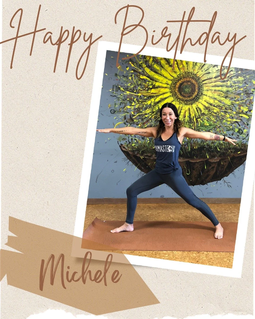 Happy Birthday, Michele! 🎉

Michele is a dynamic yogi, personal trainer extraordinaire, and legit one of the hardest workers ever. She brings a strength and sweetness into our studio, and her classes always challenge us and leave us feeling both ren