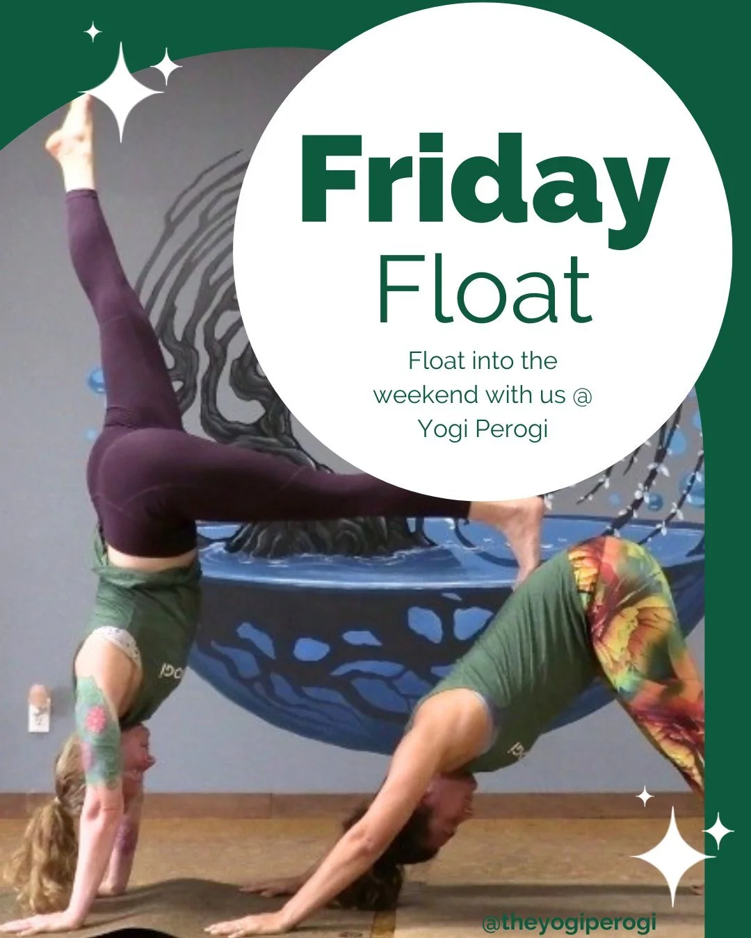 ✨ Weekend lineup dropped ⬇✨

Whether you&rsquo;re in need of strength, sweat, softness, balance, or helping your tiny human hang upside down in an aerial hammock, we've got you covered this weekend! 

FRIDAY:
⚡ Power Flow- 9:15am
🌿 Gentle Yoga- 10:3