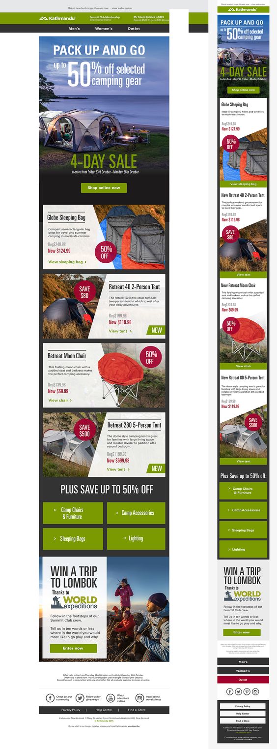 4-Day Sale short campaign