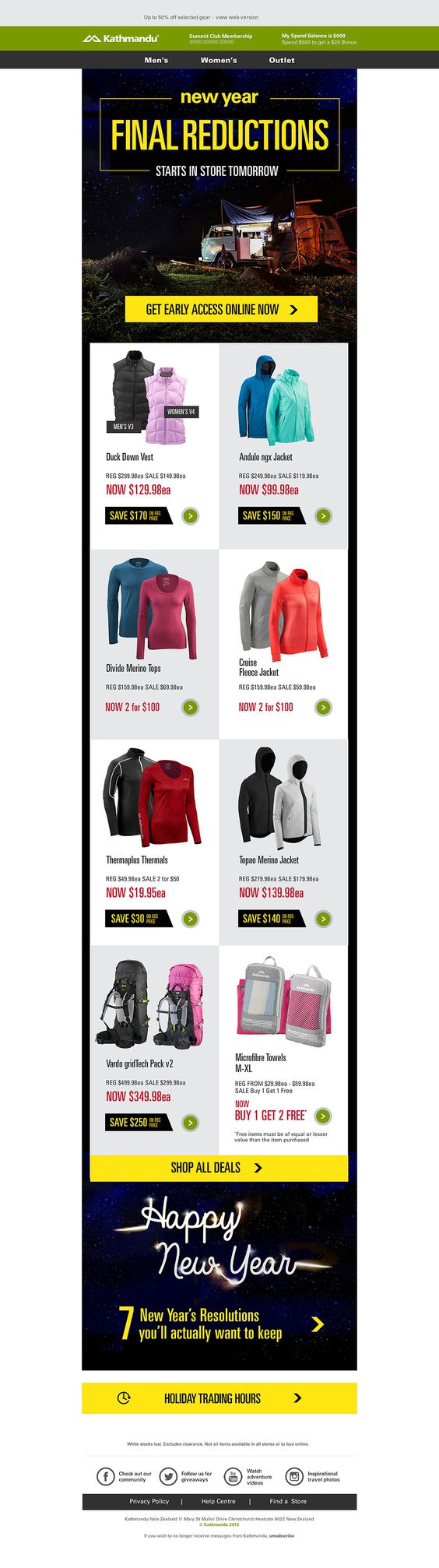 New Year Reductions