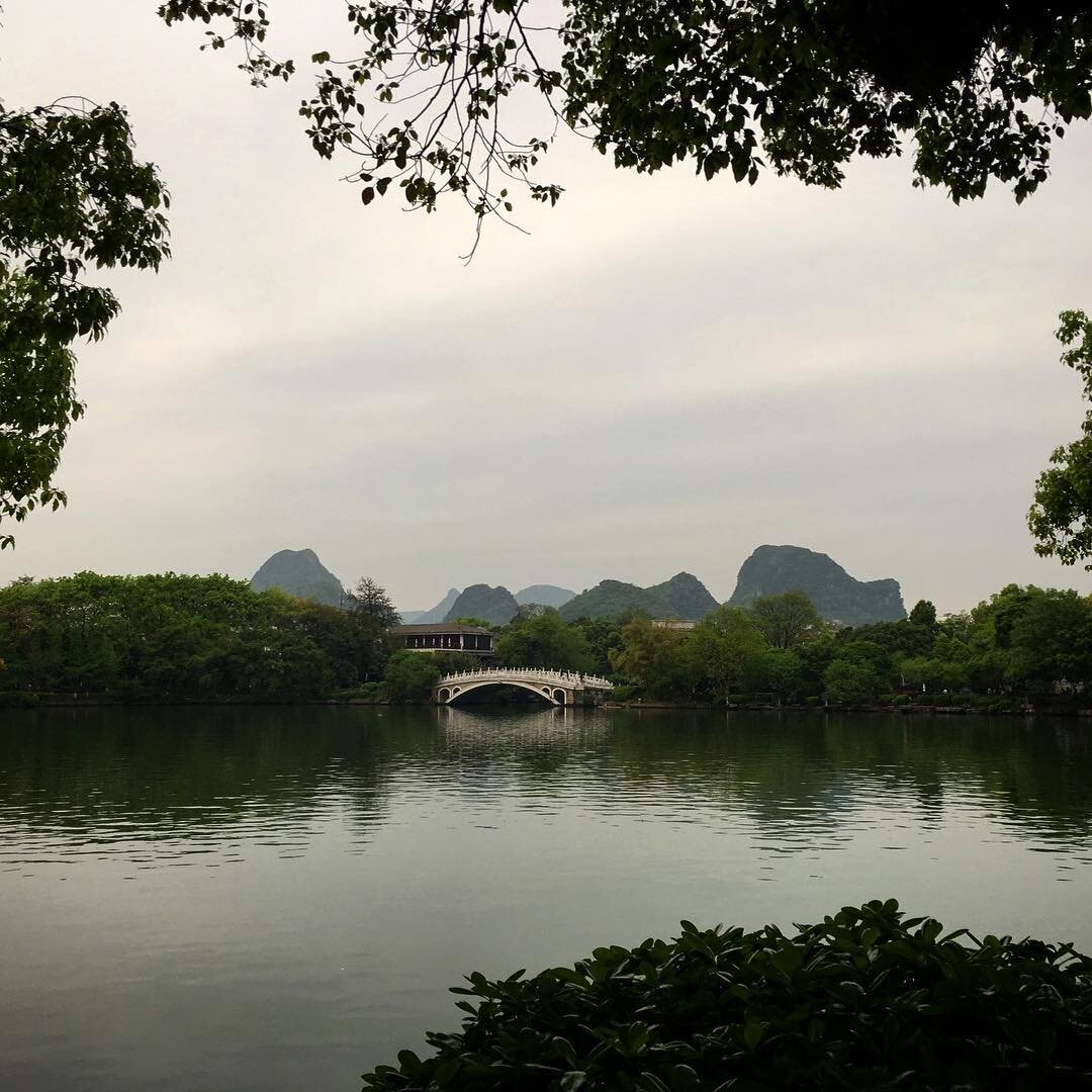 Cloudy day in Guilin, China. The landscape is breathtaking.