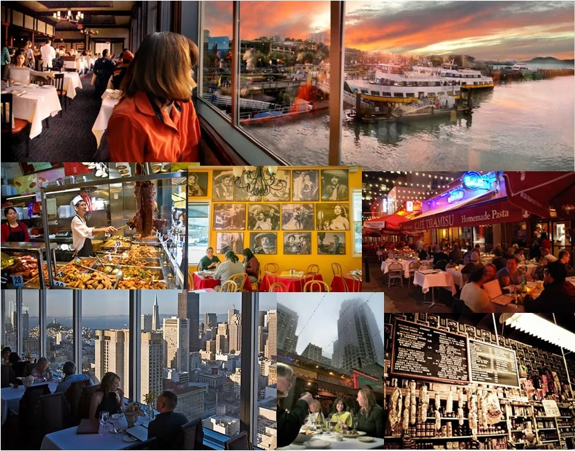 You can find any type of food and any type of restaurant in San Francisco