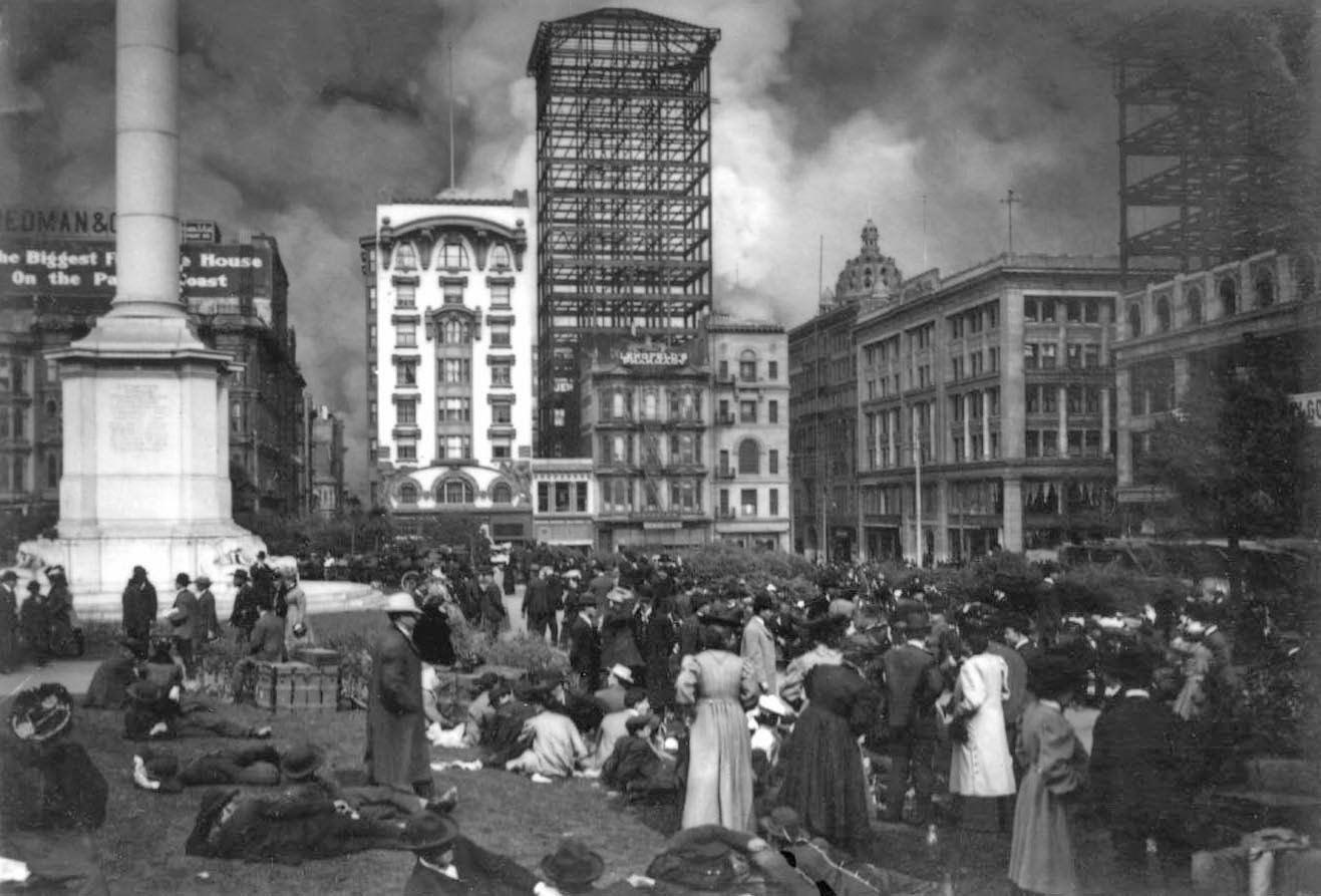  Union Square During the Fire 