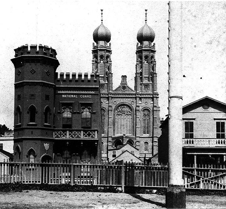 The Armory, NW corner, 1870