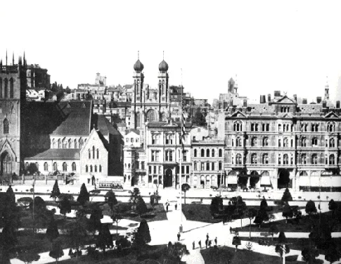 1875 with Temple Emanu-El