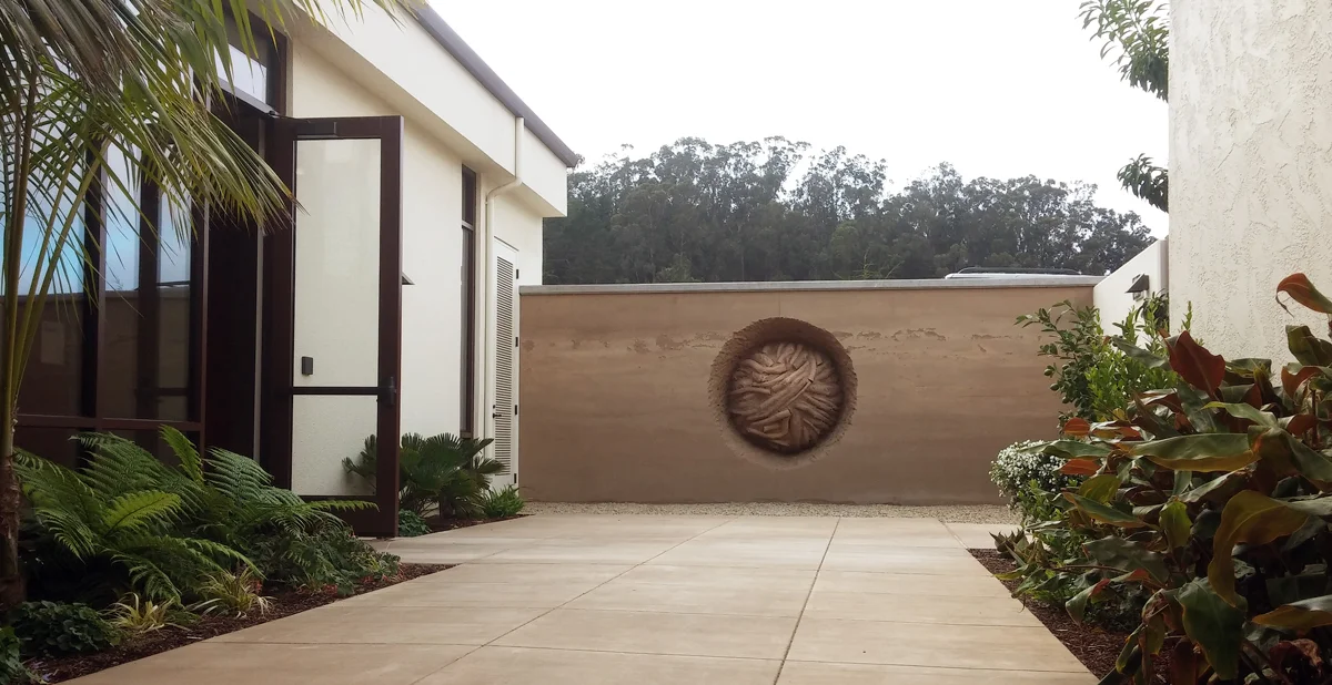 Earth Wall at the Officer's Club