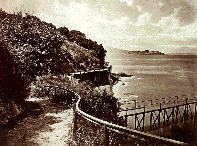 Trail around Black Point in 1870