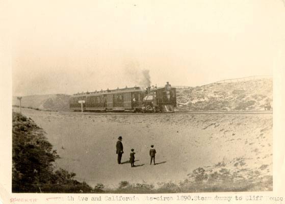 Steamdummy to the Cliff House 1890