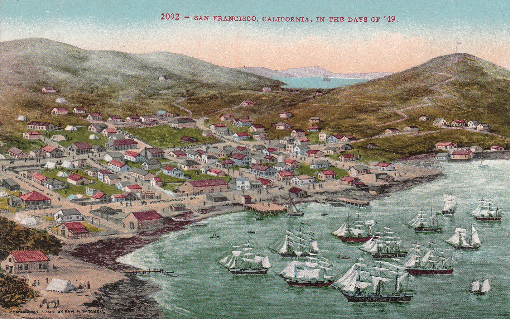 Yerba Buena Cove in 1849