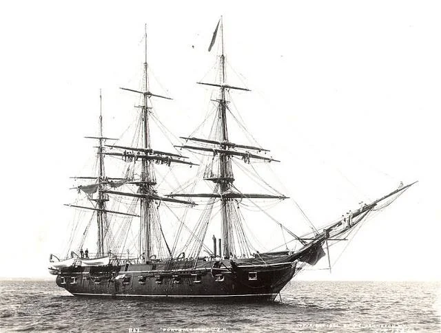 The Portsmouth in Boston Harbor 1915