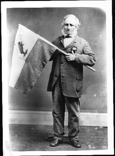Peter Storm's Bear Party flag design June 1846