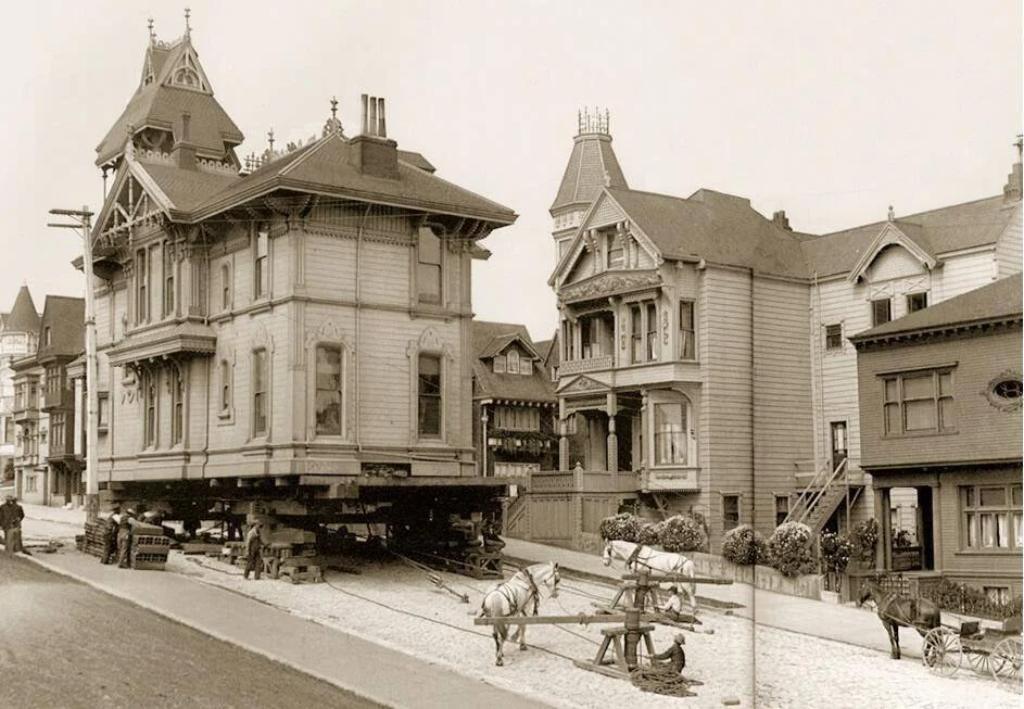 House moving with horse power
