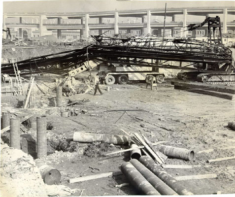 Pile driver accident 1/16/65