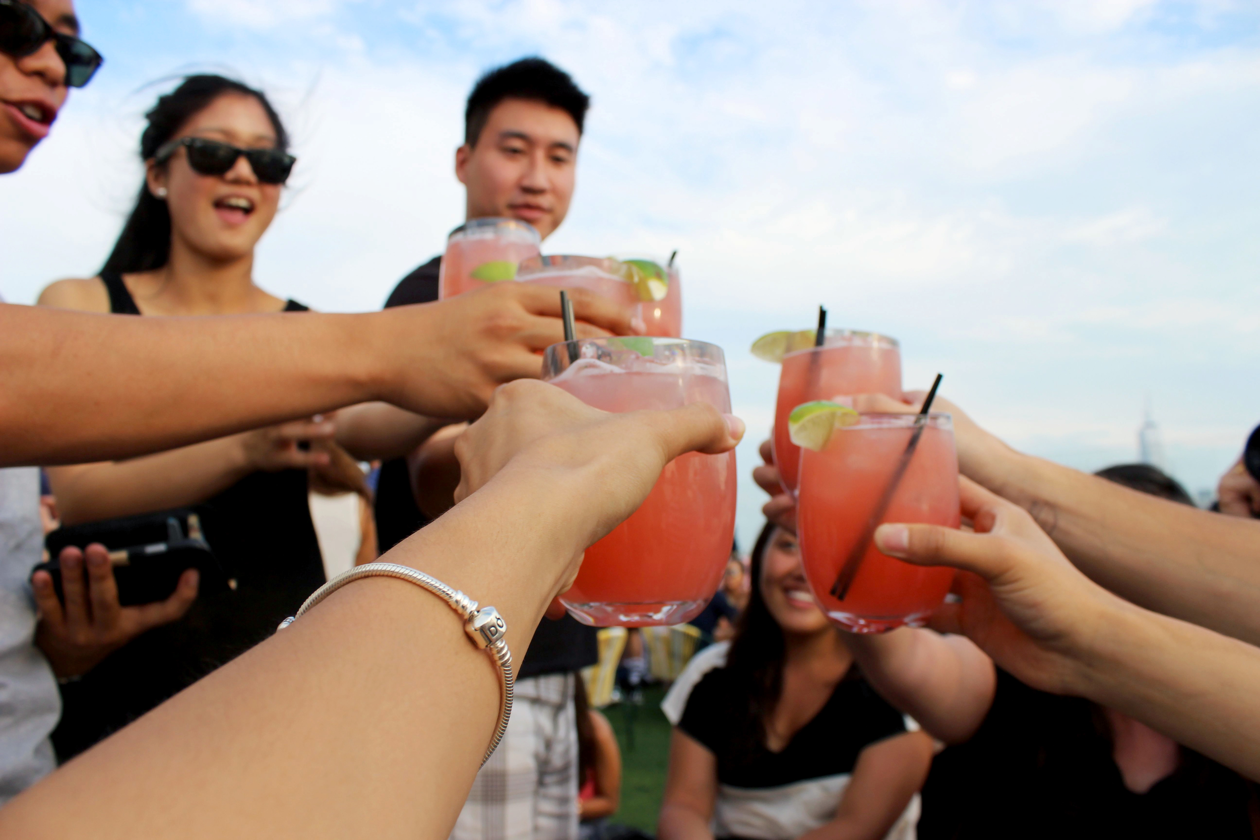 Drinks at Le Bain ( Characters & Carry-ons )