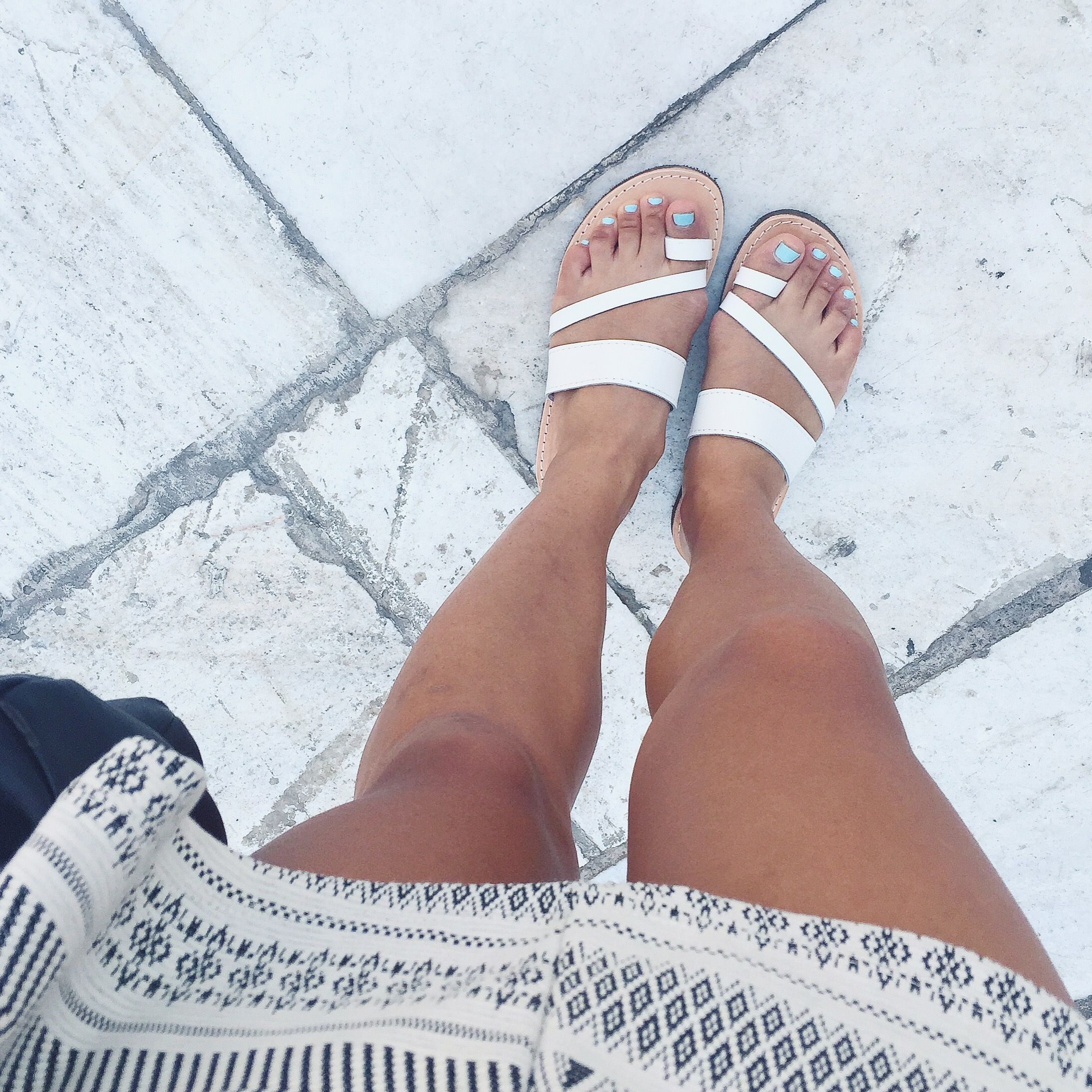 The perfect leather sandals I found street shopping in the city center