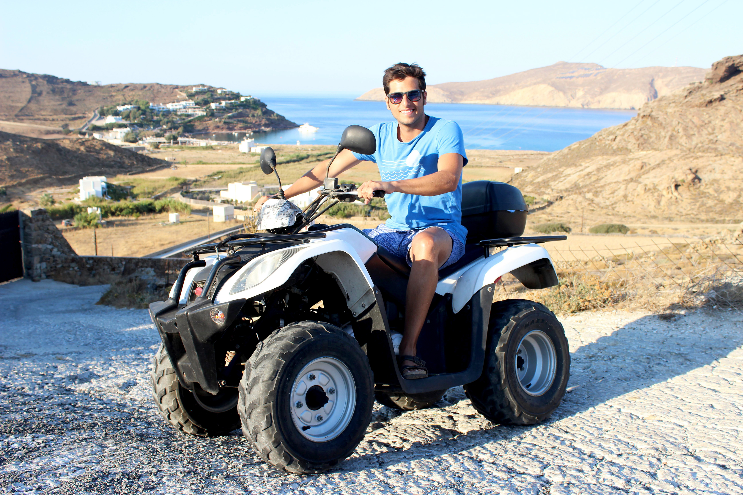 Our infamous little ATV (add me + 4 bags for the real picture)