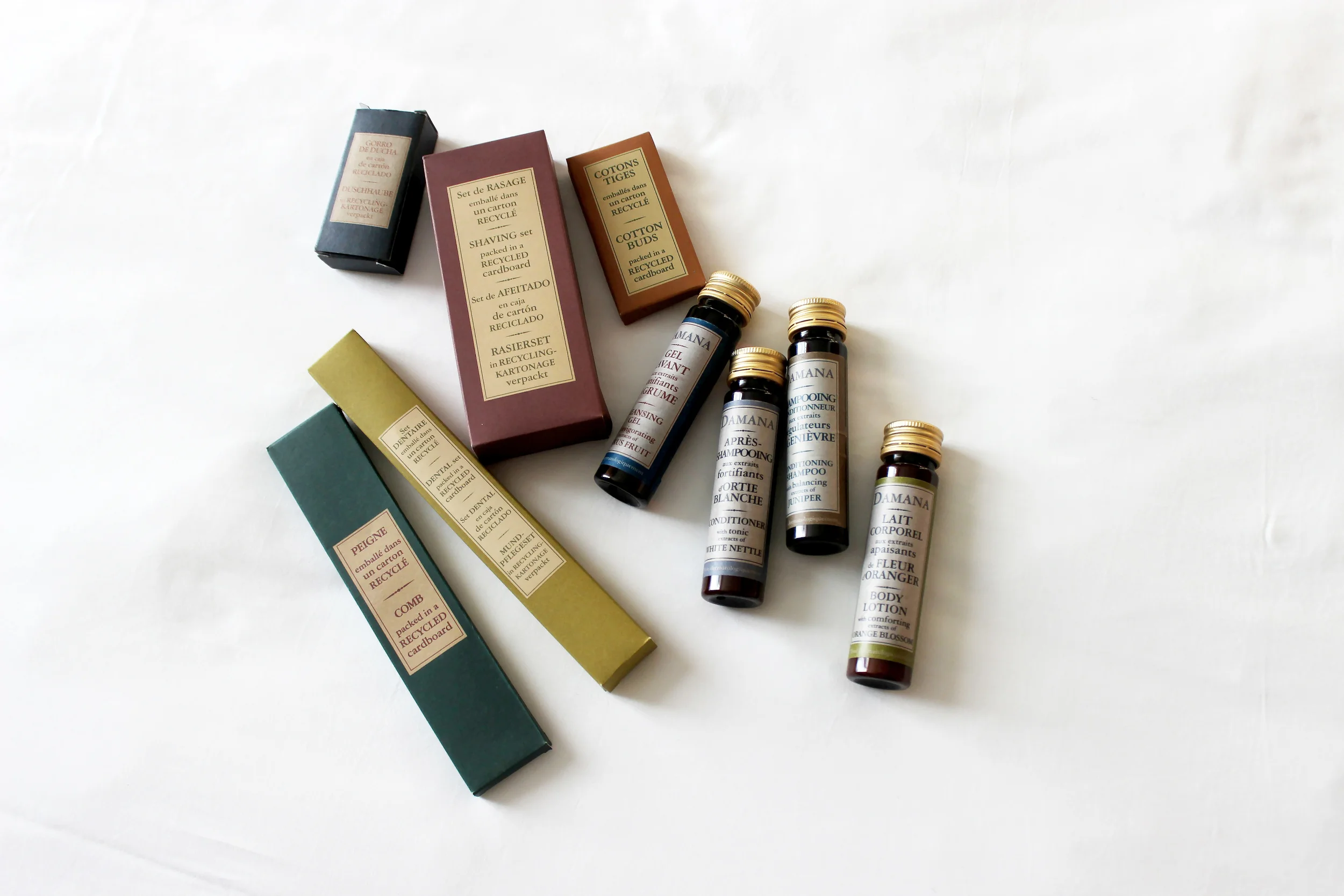 Organic bath amenities from Damana