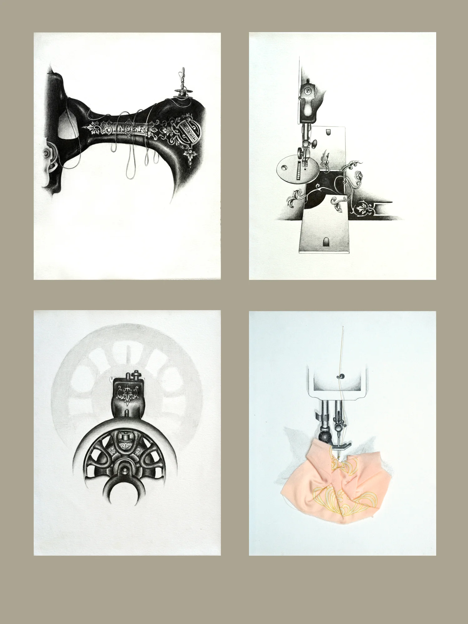 Singer Sewing Machine sketches, 1984