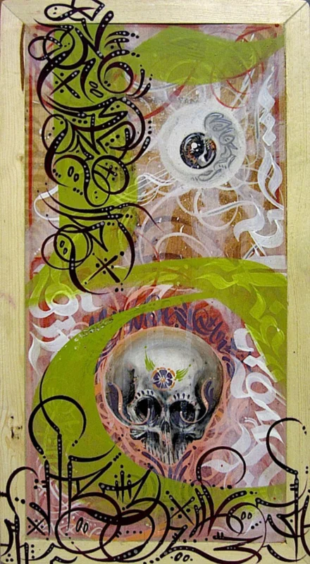 Mix media on panel 8in x 14in Owned by Private Collector Location: Savannah, GA
