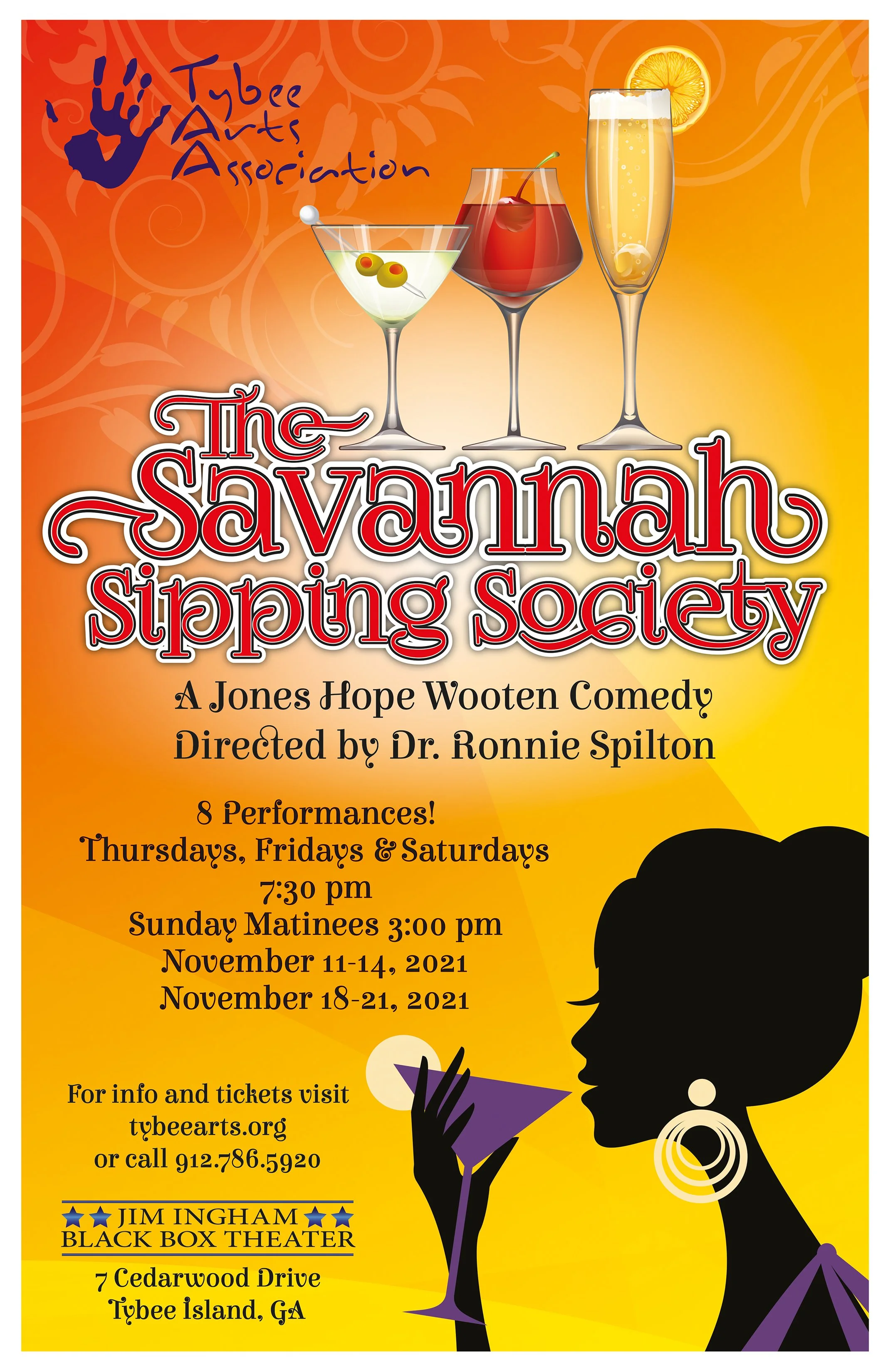 TAA Presents "The Savannah Sipping Society" on Thurs Nov 18 7:30pm