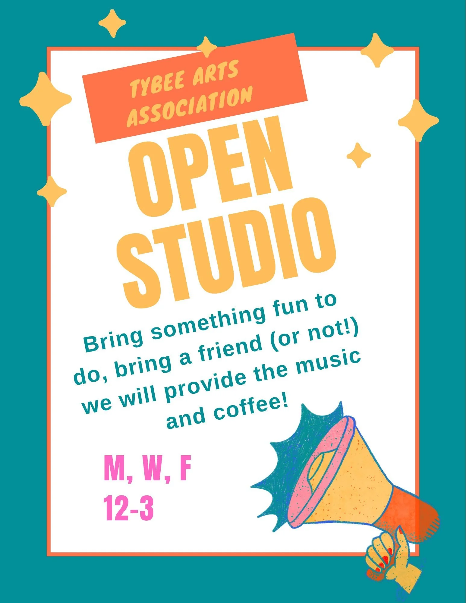 Open Studio Noon - 3PM