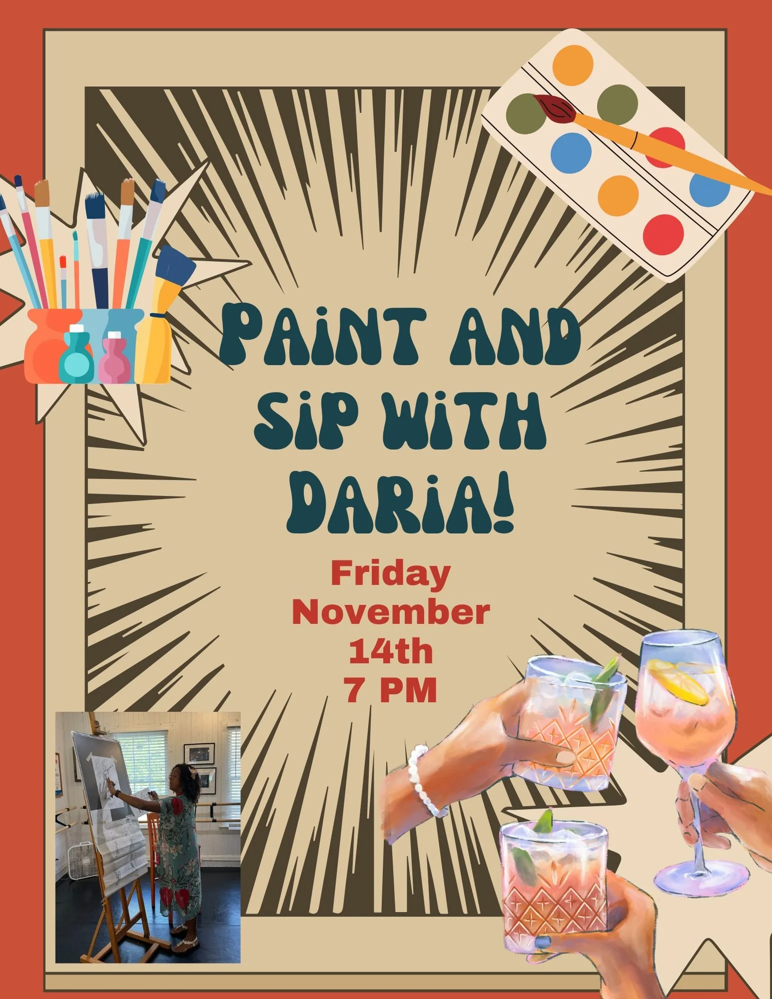Paint and Sip with Daria