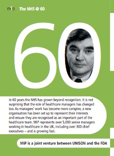 MiP NHS 60th pocket leaflet