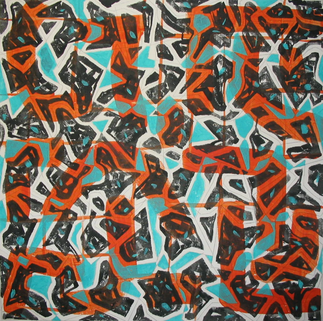 Bivas Chaudhuri Spider, Bercelona, 2013 Acrylic 24"x24"