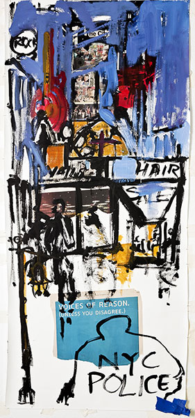 Alka Mukerji Hier, 2013 Acrylic 22"x40"