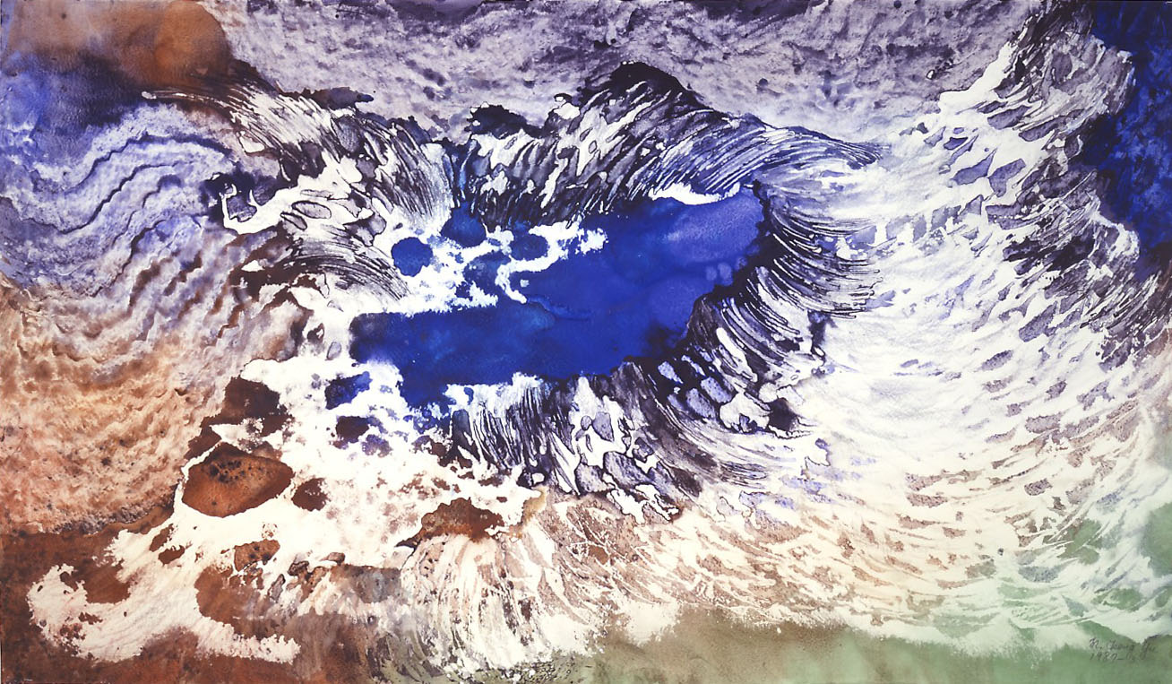Marlene Tseng Yu Dragon Wave, 1987 Acrylic on paper 47" x 72" 