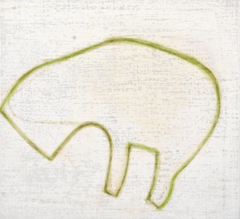 Patricia Satterlee Index 02, 2012 Flashe on linen 12.5" x 11.75"