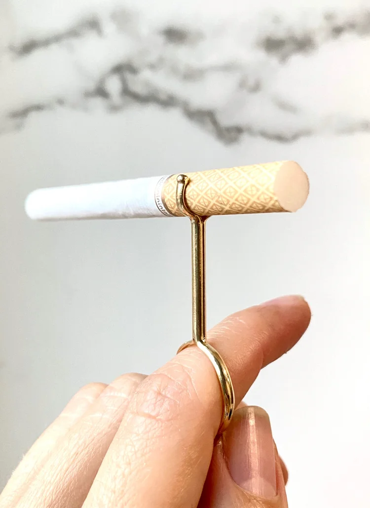 ring for cigarette Shorty Smoking Ring — Karen Kriegel