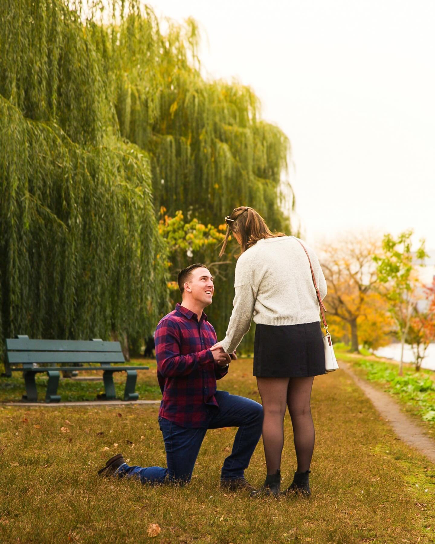 Engaged on the Esplanade 🍁🍁
