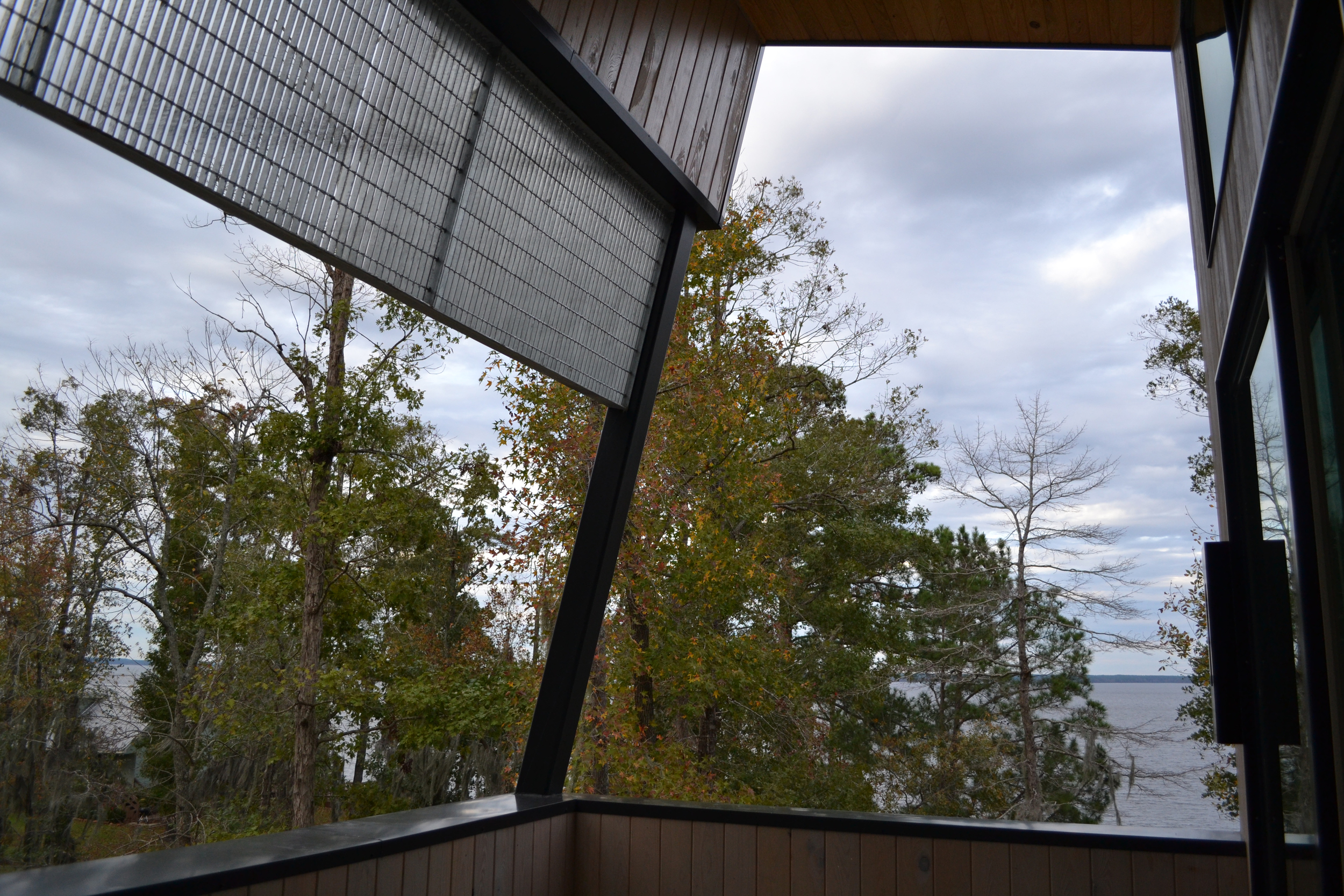  View from the top floor balcony. 