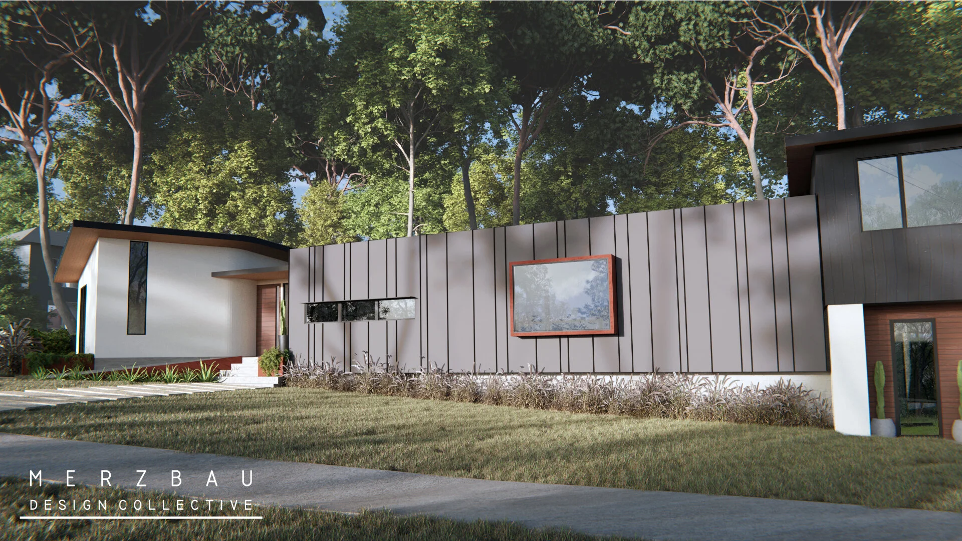 Rendering of front facade