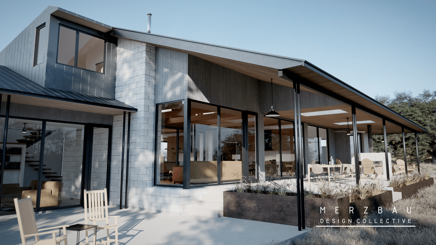 Modern Architecture on the Llano River, Texas | Agave Ranch Residence |  J.C. Schmeil, Architect | Merzbau Design Collective