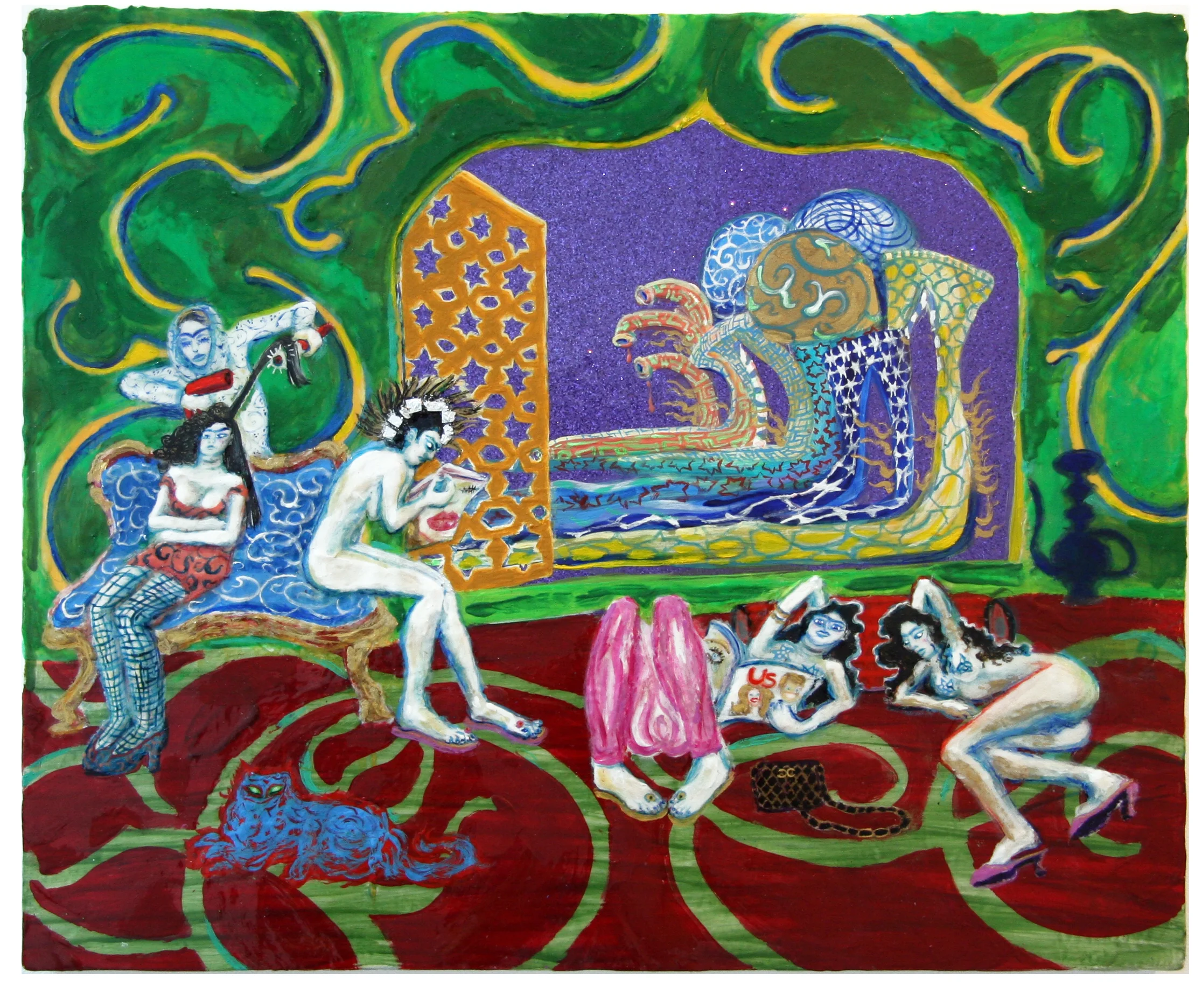 The Persian Vase, 2008, Mixed media on panel